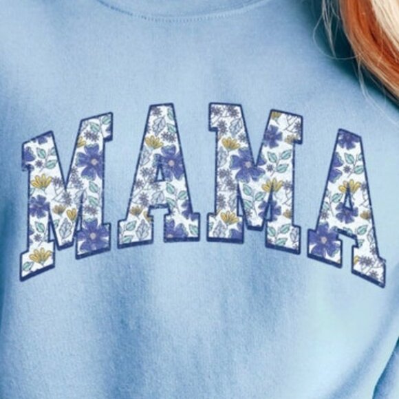 Floral Mama Sweatshirt, Mother's Day Sweatshirt - Picture 2 of 3